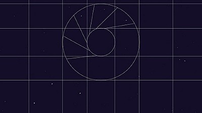 Circular diagram on graph paper