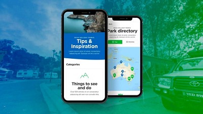 Mobile app depictions