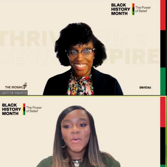 Women hosting a DEI webinar