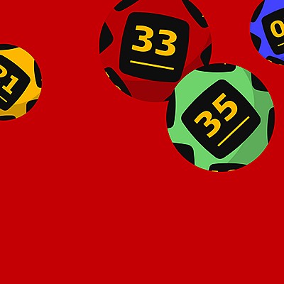 Danske spil, lottery balls with numbers