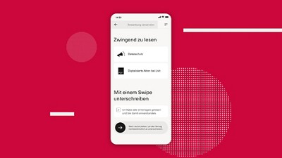 mobile device on red background showing my livit app