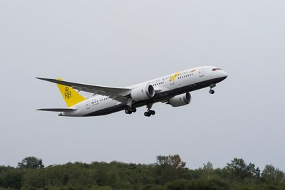 airplane taking off in sky