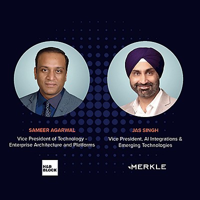 Sameer Agarwal from H&R Block and Jas Singh from Merkle