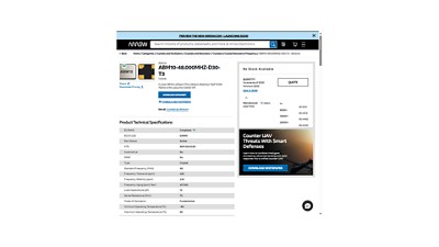 Product Detail Page w/ on demand/ RfQ instead of stock/ price at Arrow