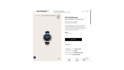 Watch at Bucherers certified pre-owned marketplace