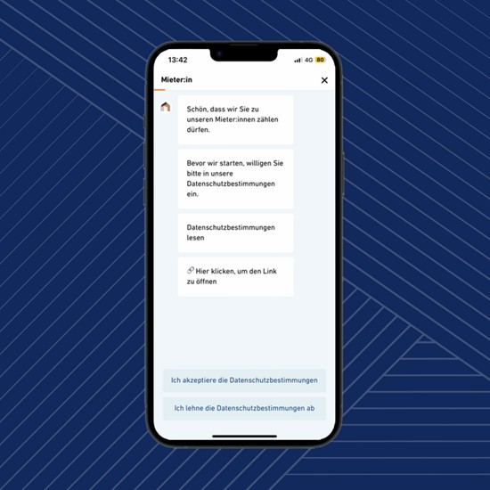 smartphone screen chatbot