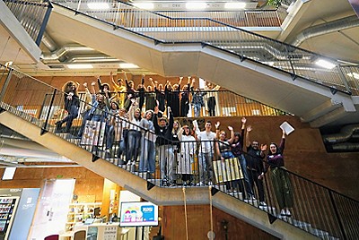 icon design on blue background